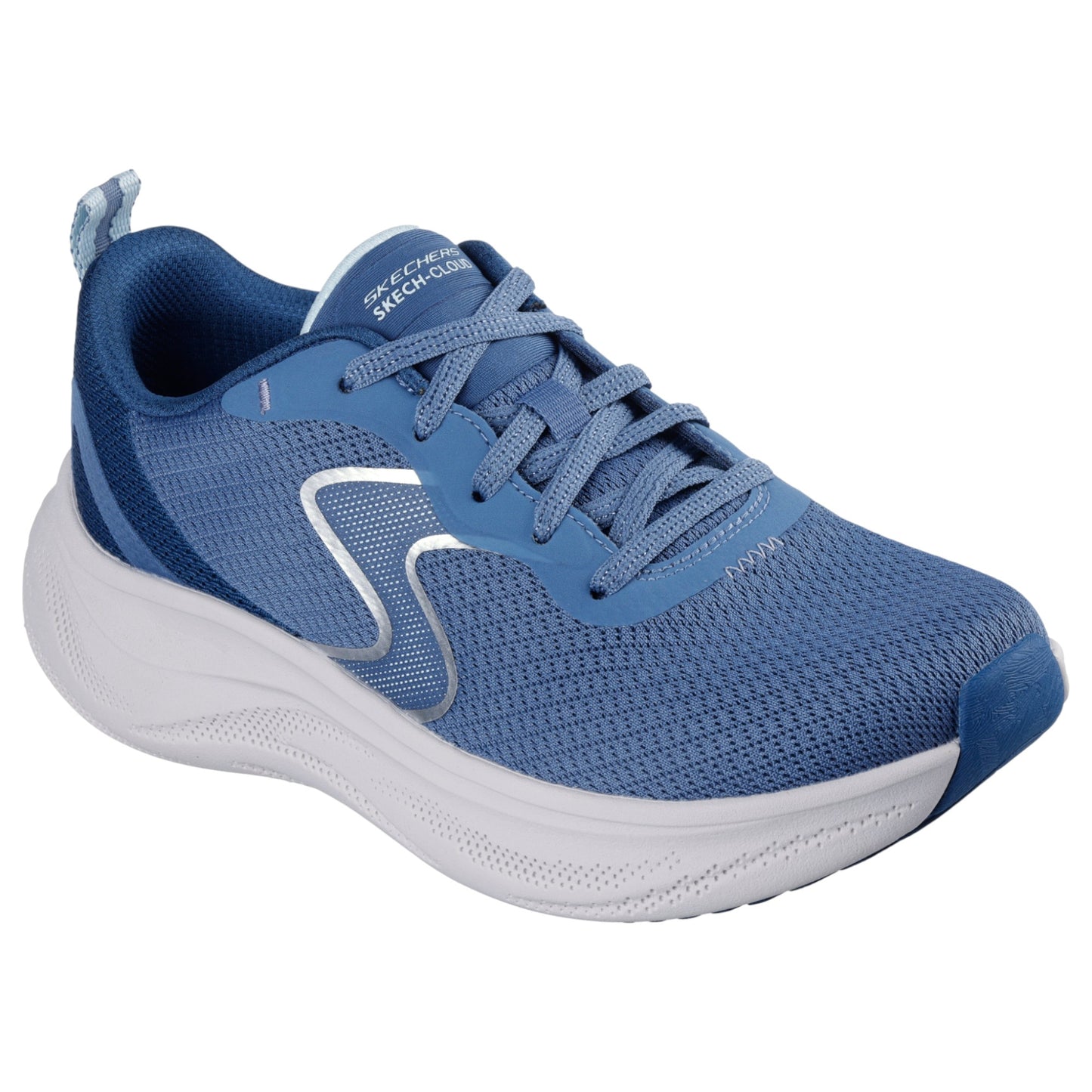 Womens Skechers Skech Cloud Athletic Shoes Blue/Navy