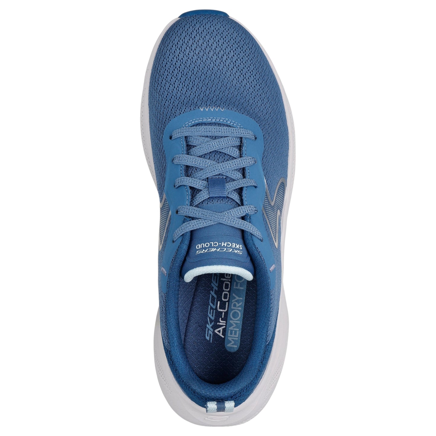 Womens Skechers Skech Cloud Athletic Shoes Blue/Navy