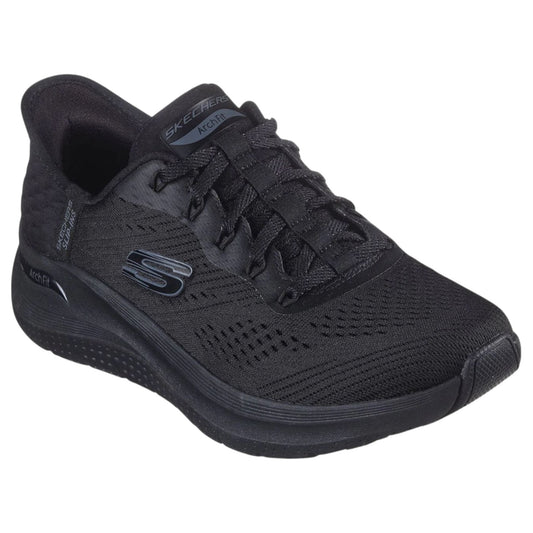 Womens Skechers Arch Fit 2.0 - Easy Chic Wide Fit Shoes Black