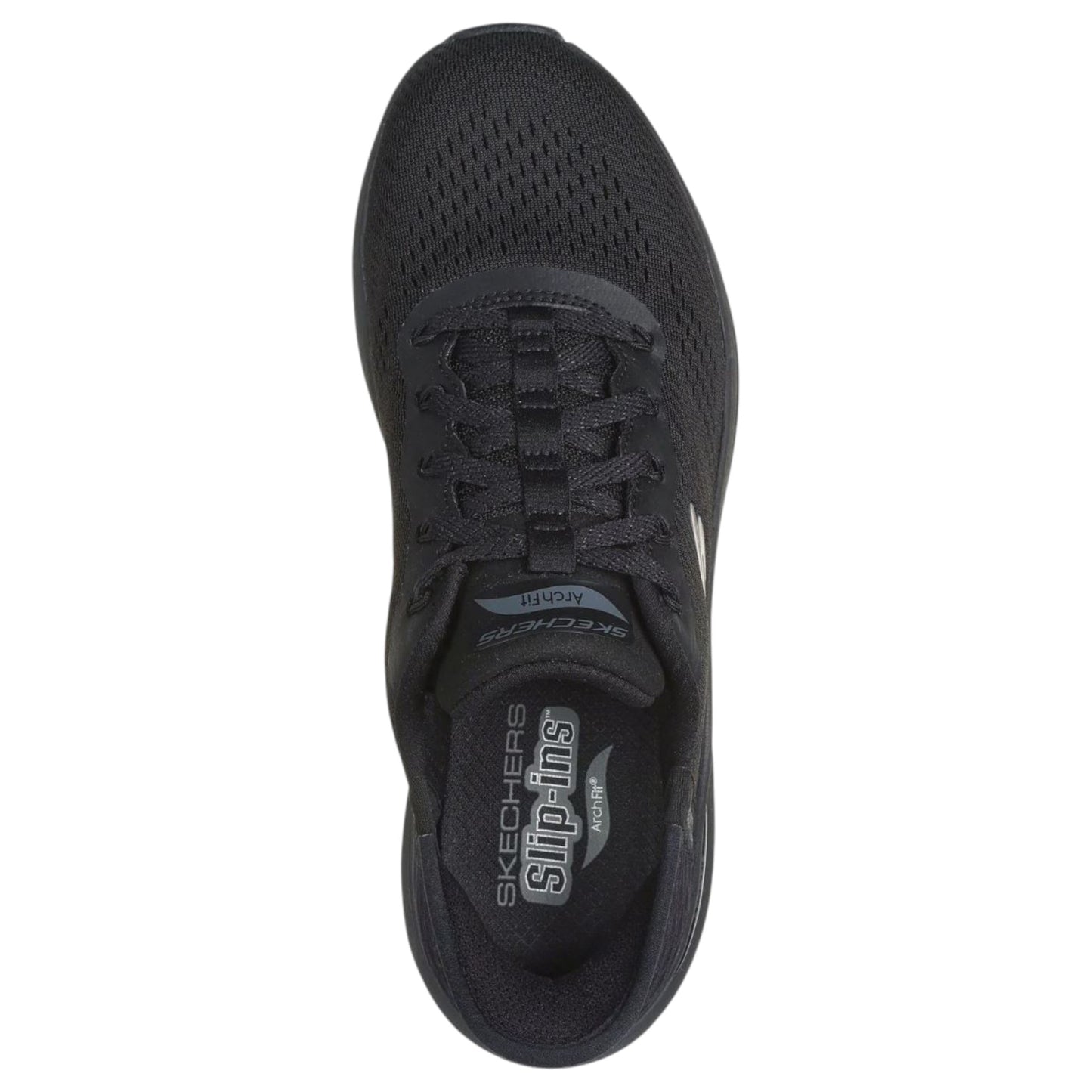 Womens Skechers Arch Fit 2.0 - Easy Chic Wide Fit Shoes Black