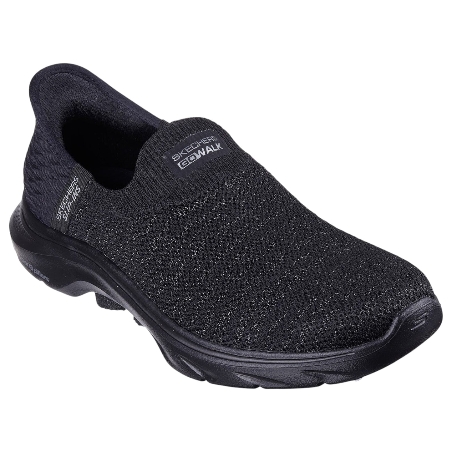 Womens Skechers Go Walk 7 - Springtime Shoes Black