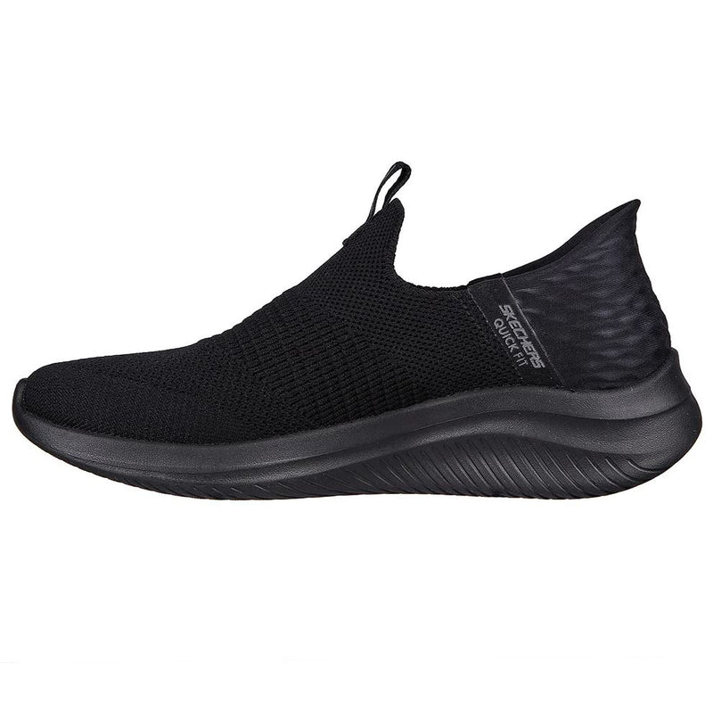 Womens Skechers Slip-Ins Ultra Flex 3.0 Cozy Streak Black Athletic Shoes