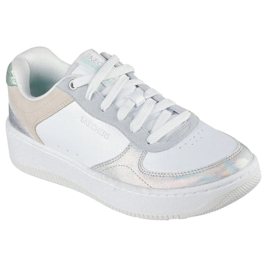 Womens Skechers Sport Court 2.0 - Pretty Factor Athletic Shoes White