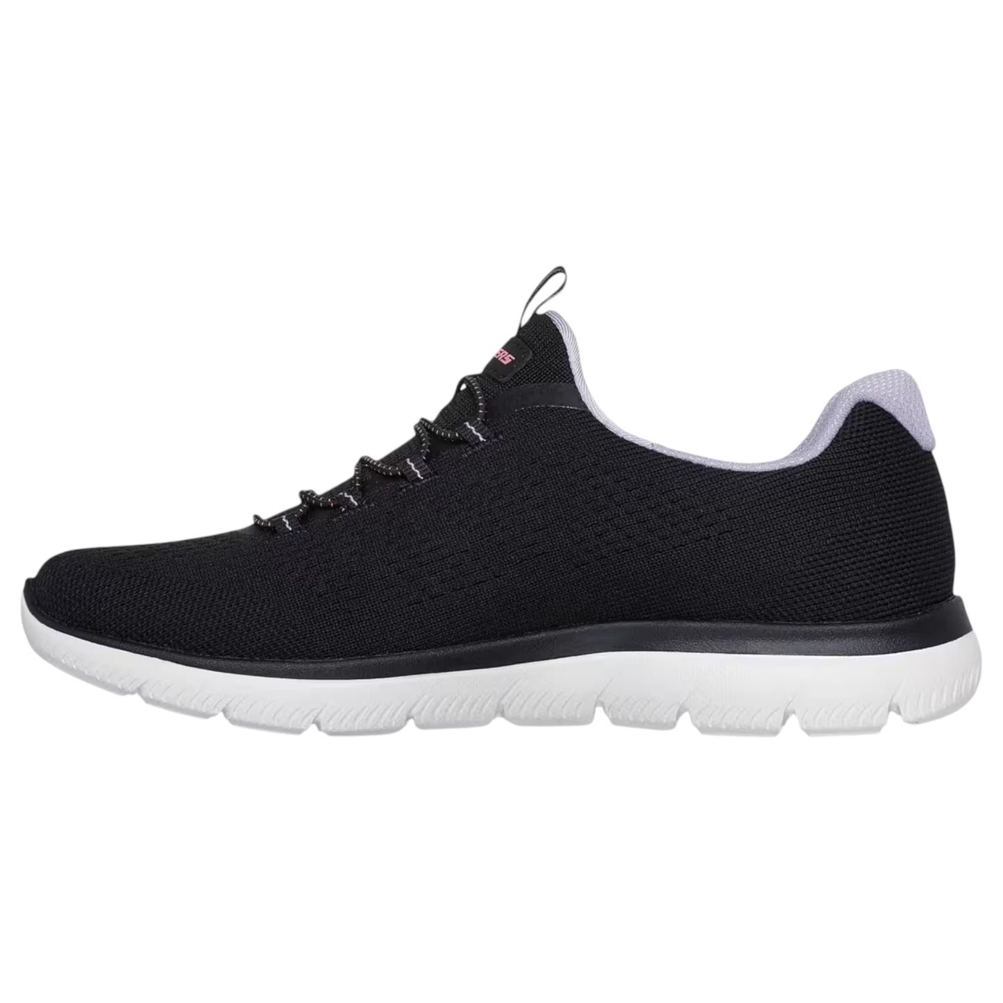 Womens Skechers Summits - Radiant Flow Wide Fit Athletic Shoes Black Multi