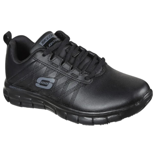 Womens Skechers Work Sure Track - Erath Shoes Black