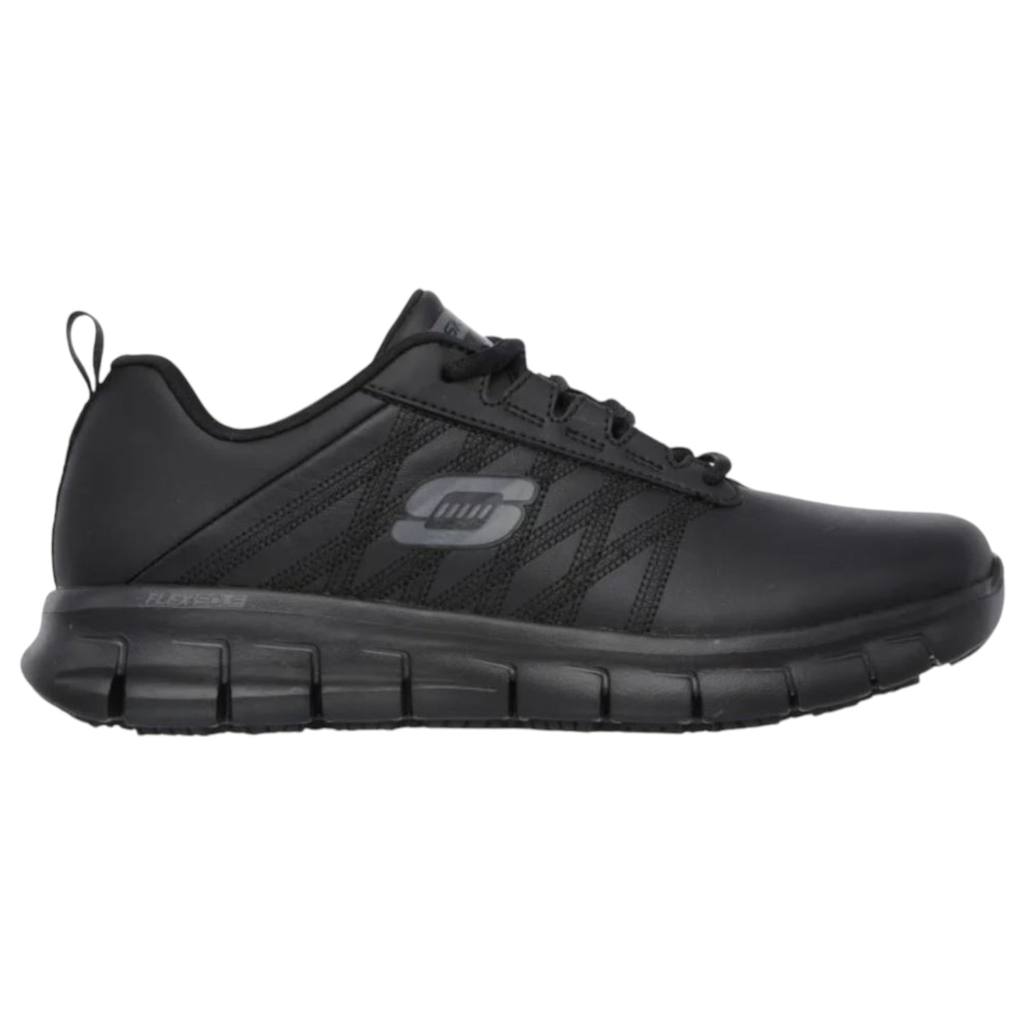 Womens Skechers Sure Track - Erath Wide Shoes Black