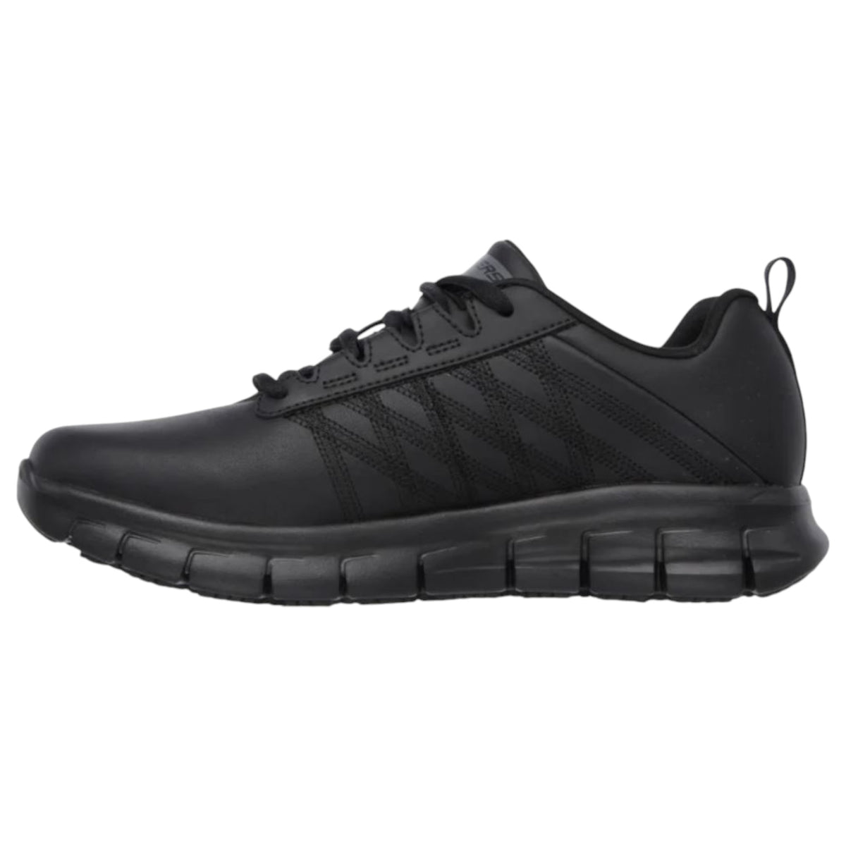 Womens Skechers Work Sure Track - Erath Shoes Black