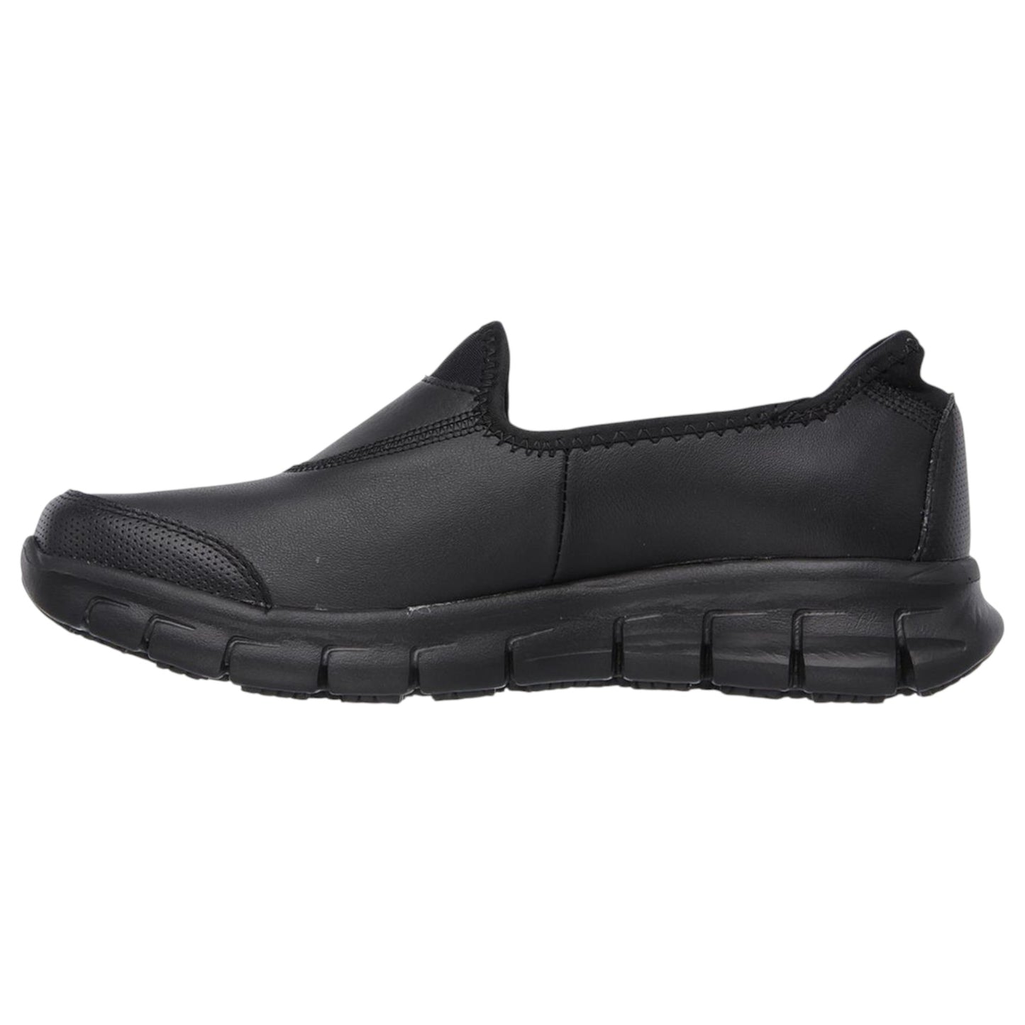 Womens Skechers Work Sure Track Shoes Black/Black