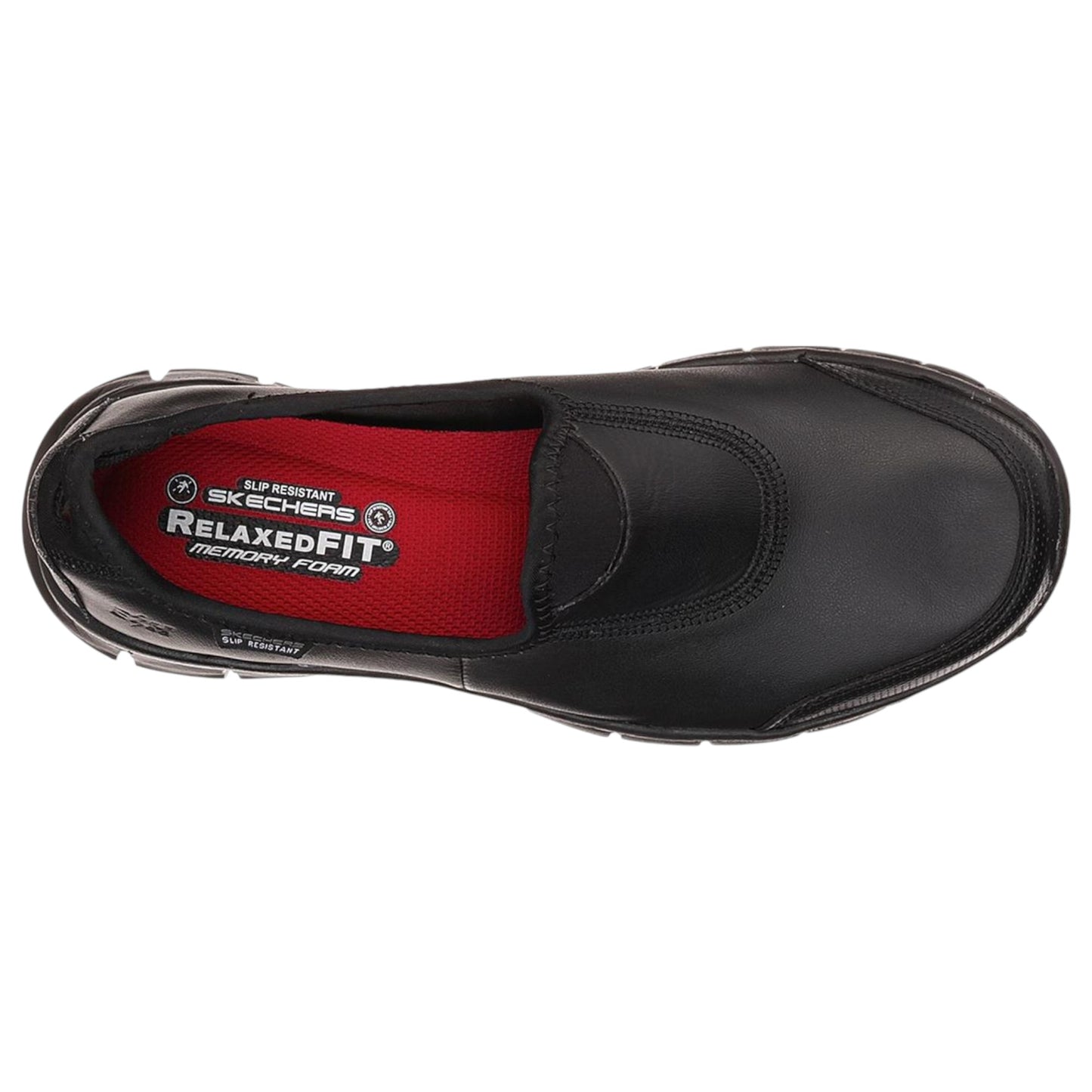 Womens Skechers Work Sure Track Shoes Black/Black