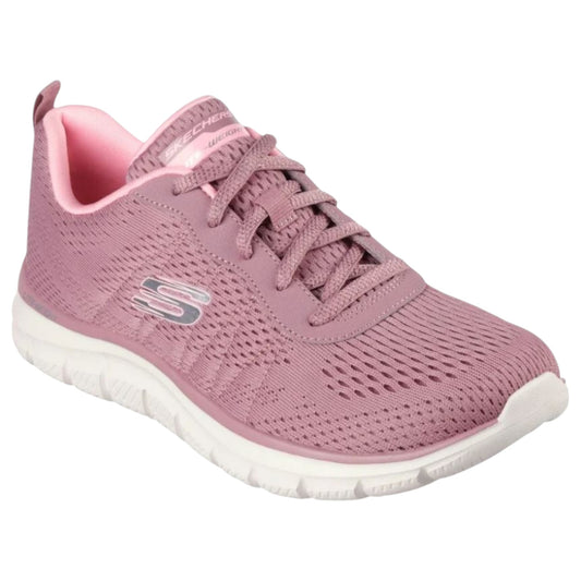 Womens Skechers Track - New Staple Shoes Dark Rose/Pink