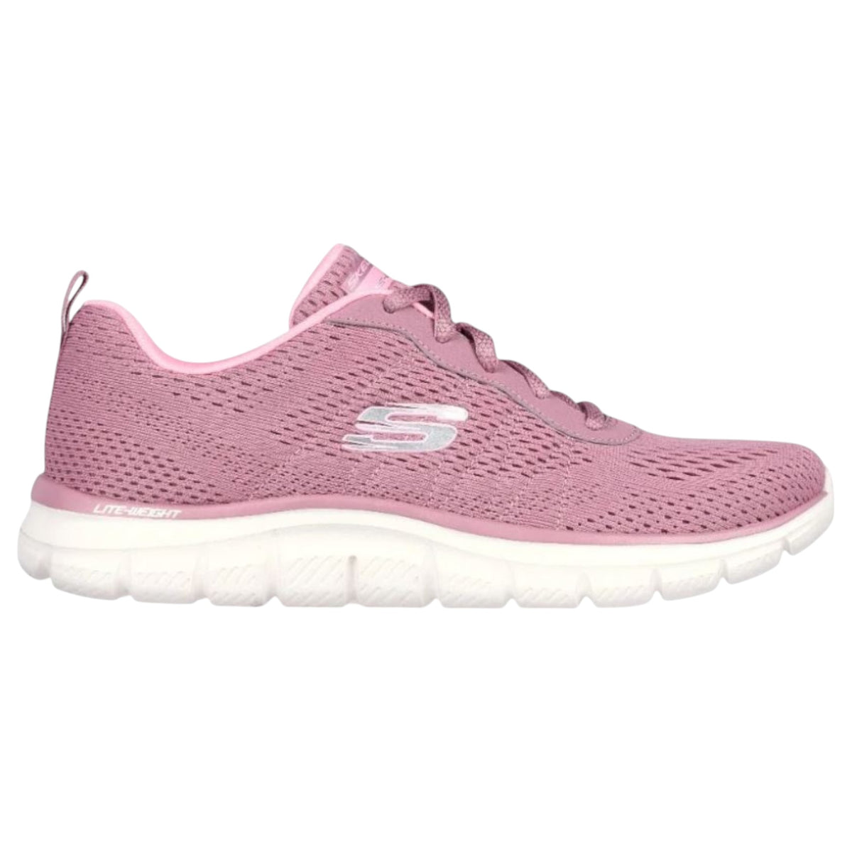 Womens Skechers Track - New Staple Shoes Dark Rose/Pink