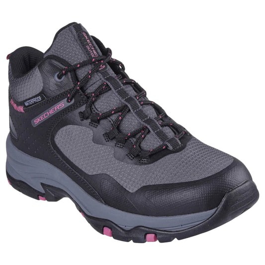 Womens Skechers Trego - Tuscarora Athletic Shoes Black/Hot Pink