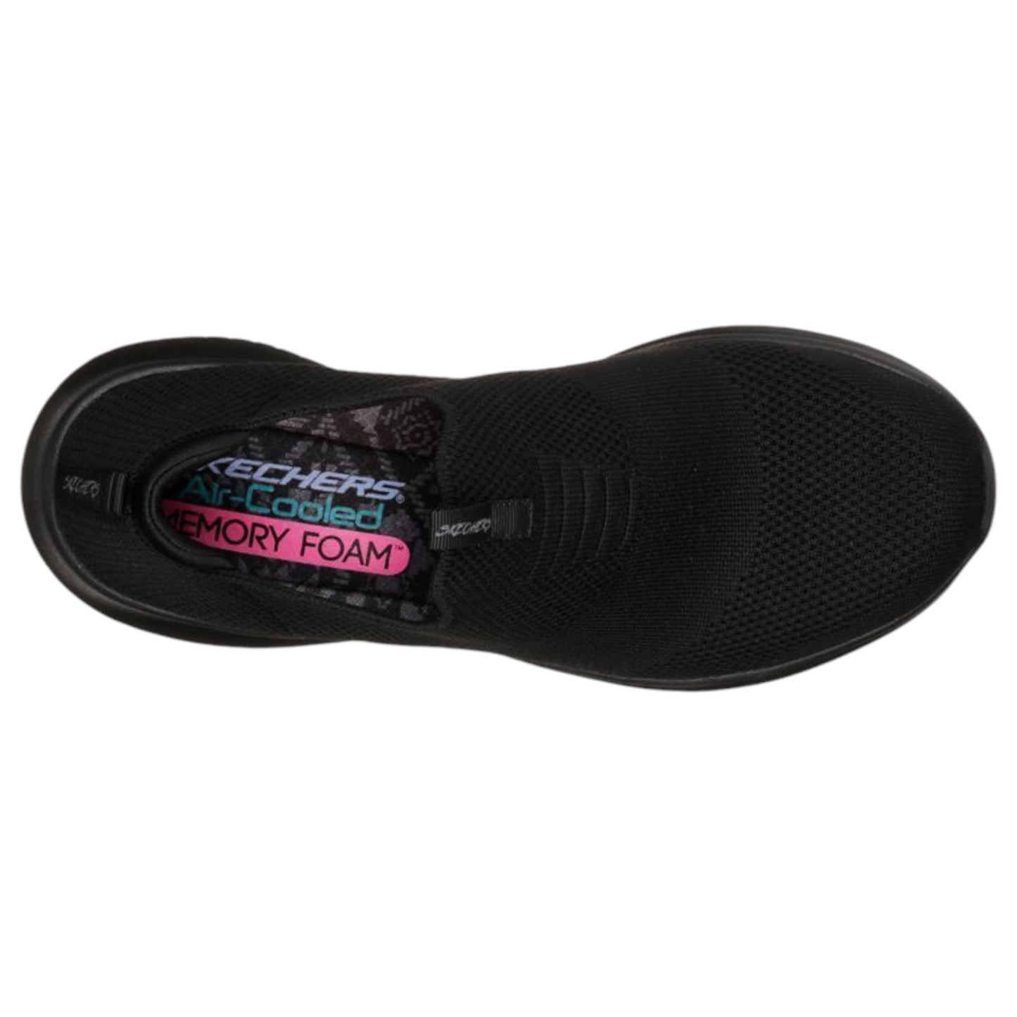 Womens Skechers Ultra Flex - First Take Wide Shoes Black/Black