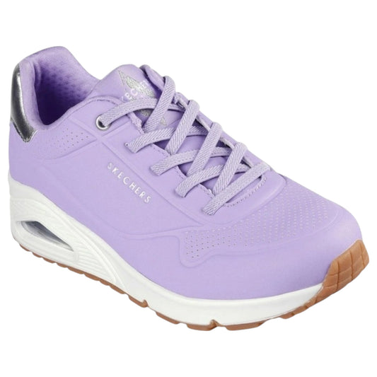 Womens Skechers Uno - Shimmer Away Shoes Lilac