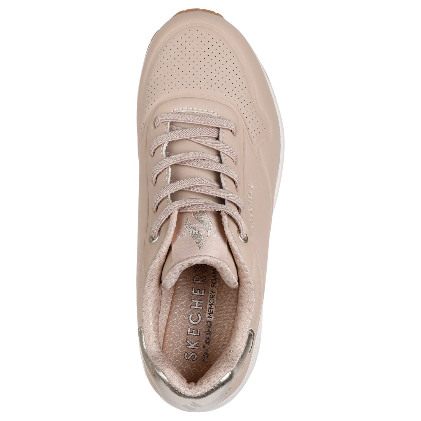 Womens Skechers Uno - Shimmer Away Shoes Nude