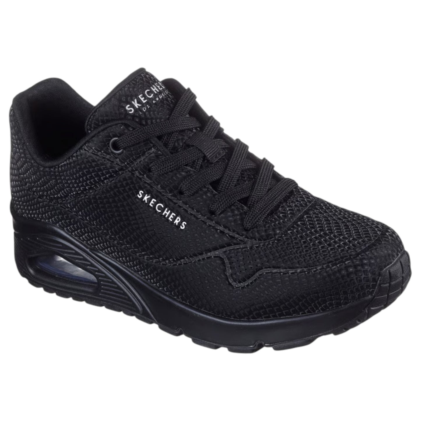 Womens Skechers Uno - Shiny Scale Athletic Shoes Black
