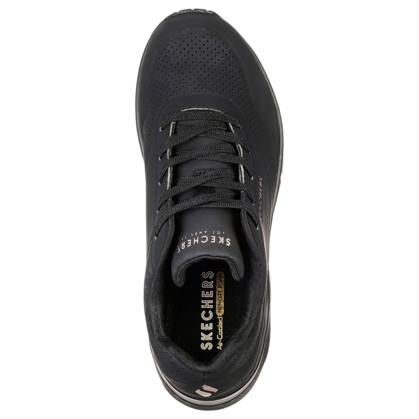 Womens Skechers Uno - Stand On Air Shoes Black/Black