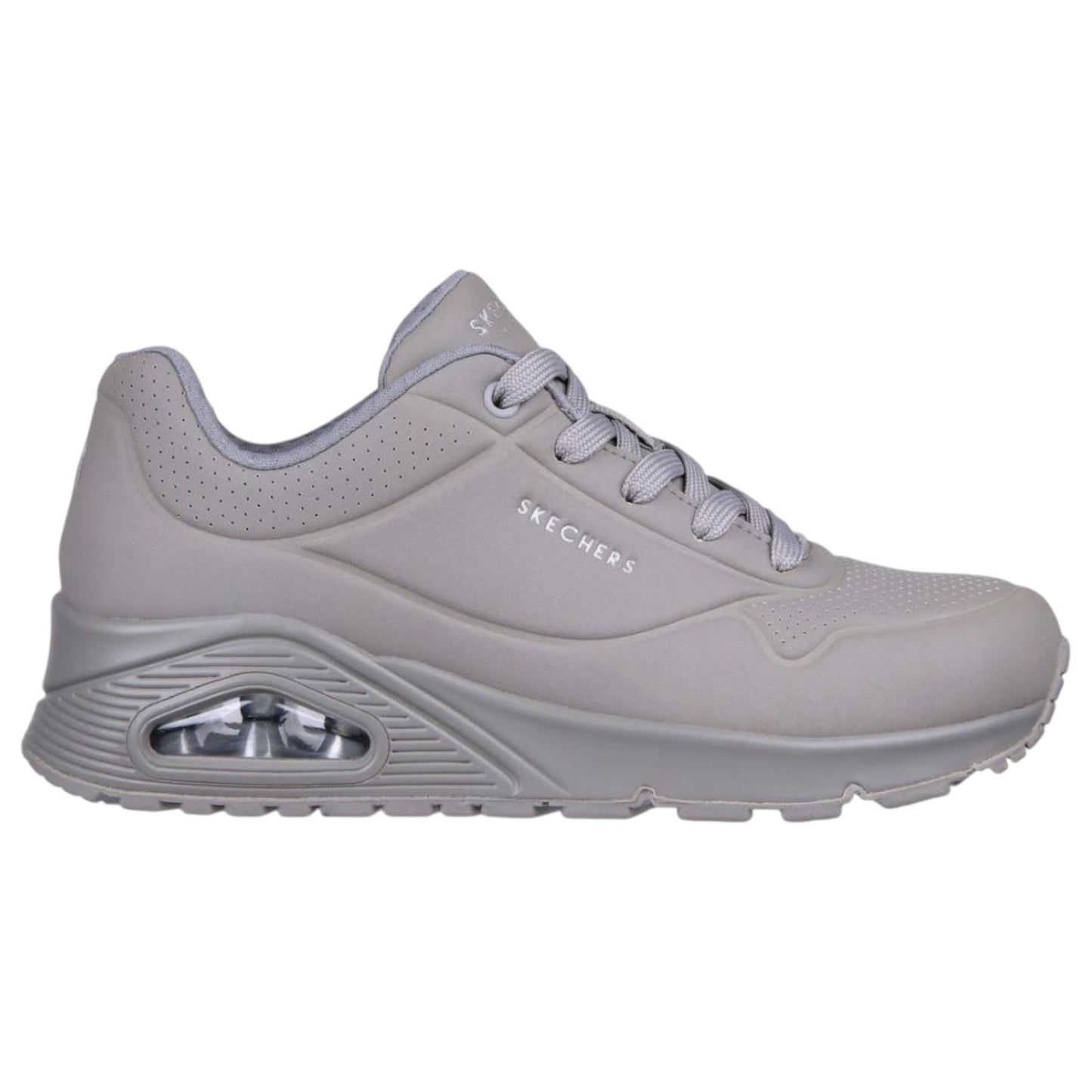 Womens Skechers Uno - Stand On Air Shoes Grey