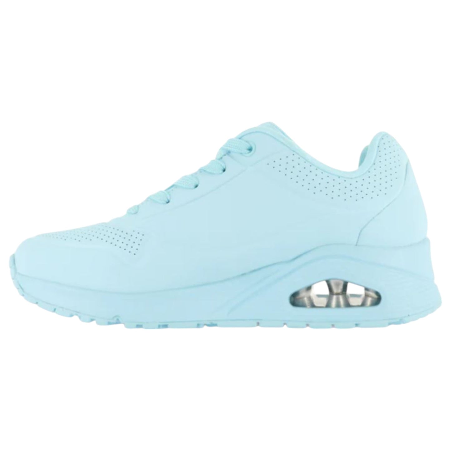 Womens Skechers Uno - Stand On Air Shoes Light Blue