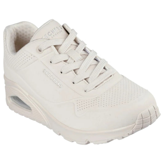 Womens Skechers Uno - Stand On Air Shoes Off White