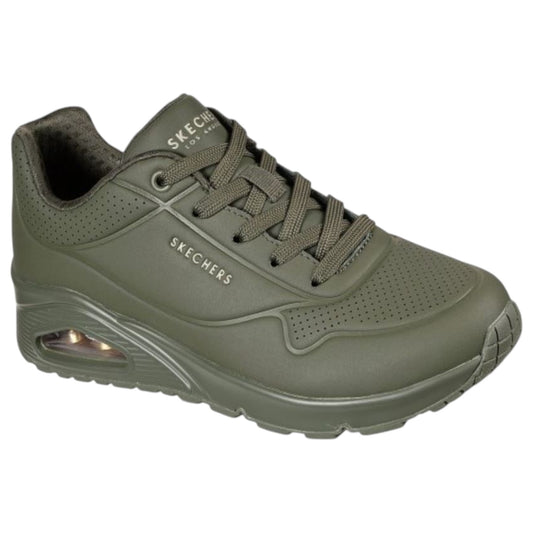 Womens Skechers Uno - Stand On Air Shoes Olive
