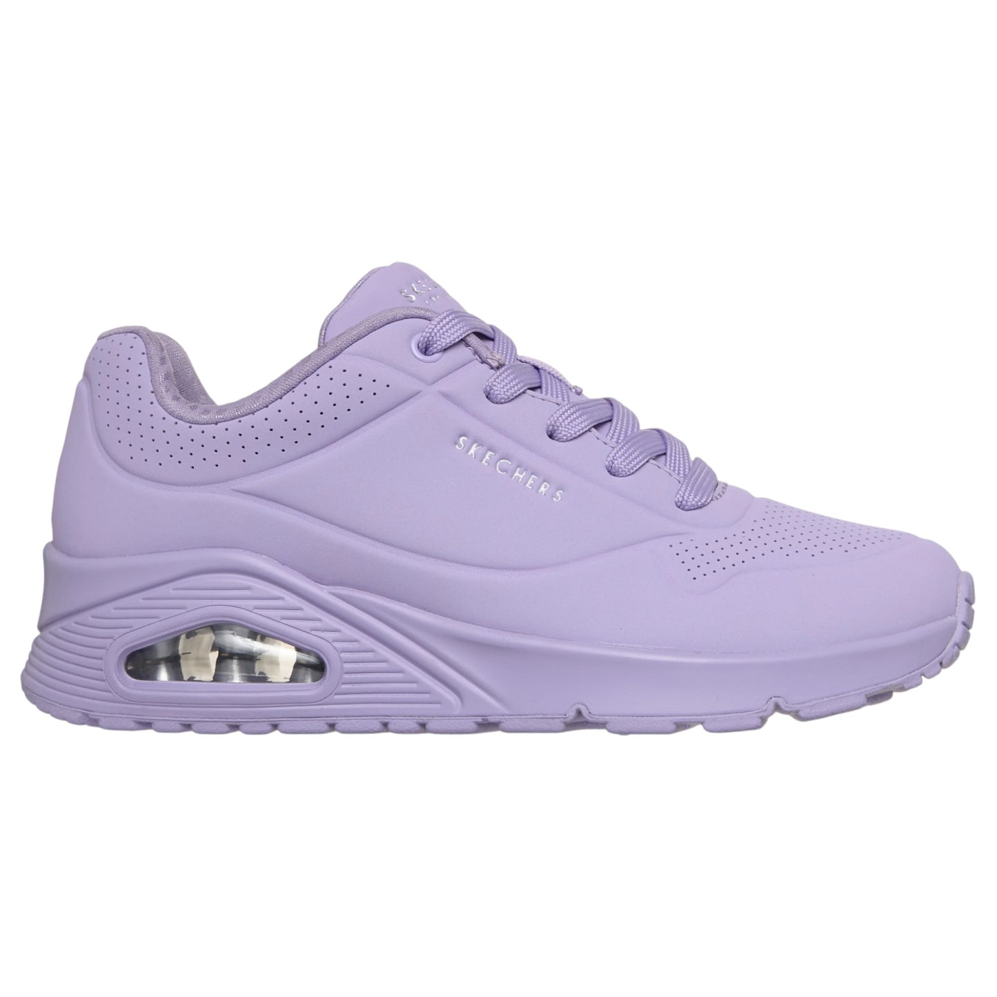 Womens Skechers Uno - Stand On Air Shoes Purple Lavender