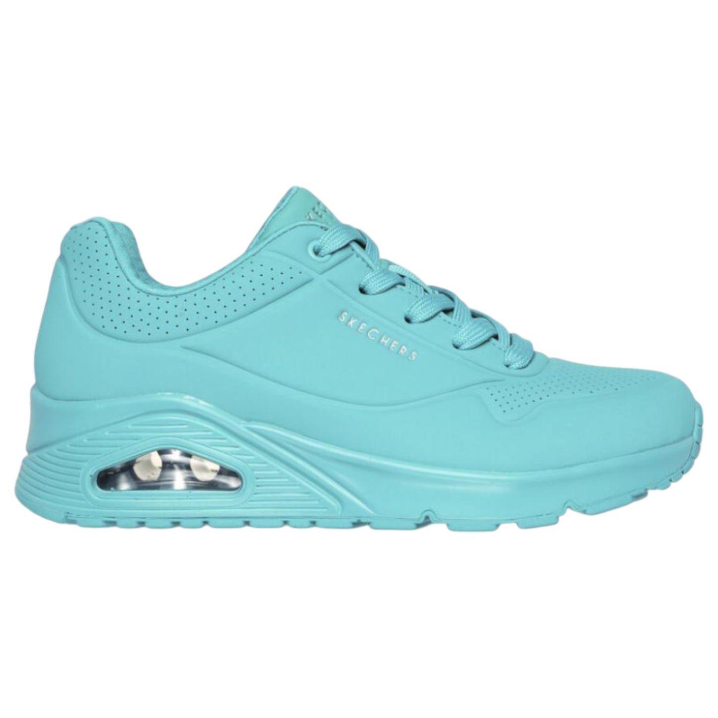Womens Skechers Uno - Stand On Air Shoes Turquoise