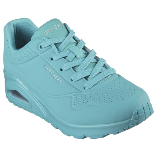 Womens Skechers Uno - Stand On Air Shoes Turquoise