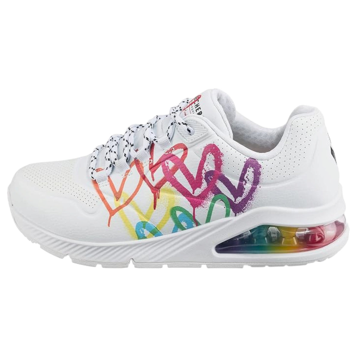Women Skechers Uno 2 - Floating Love Shoes White