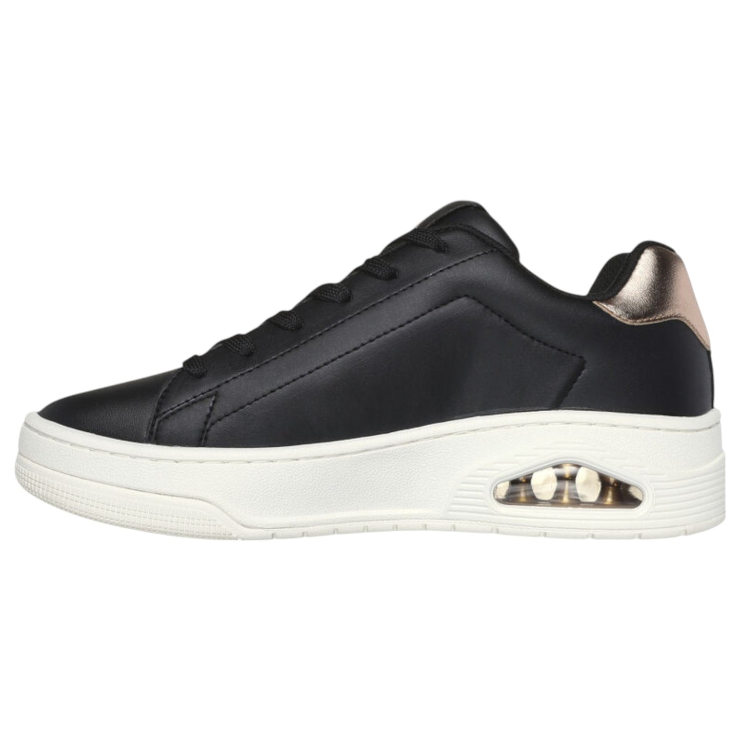Womens Skechers Uno Court - Courted Air Shoes Black