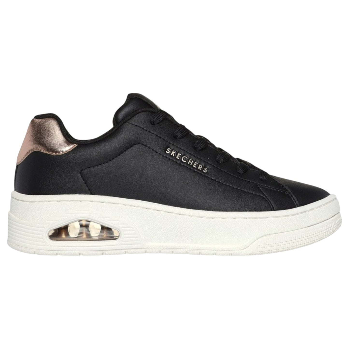 Womens Skechers Uno Court - Courted Air Shoes Black