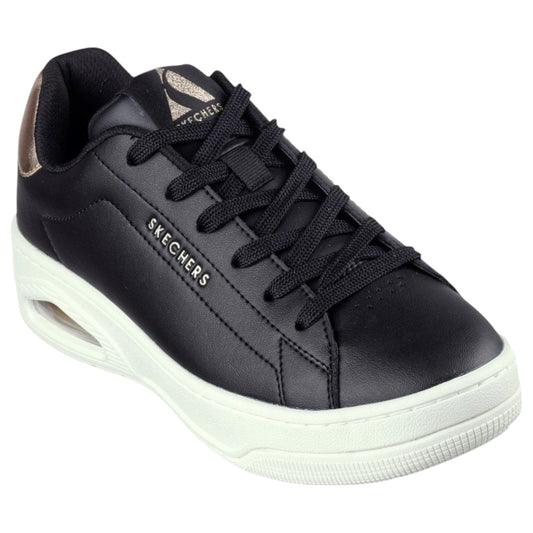 Womens Skechers Uno Court - Courted Air Shoes Black