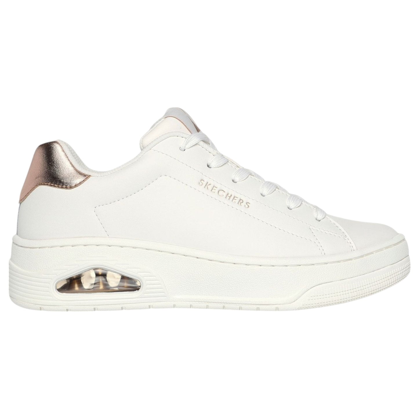 Womens Skechers Uno Court - Courted Air Shoes White