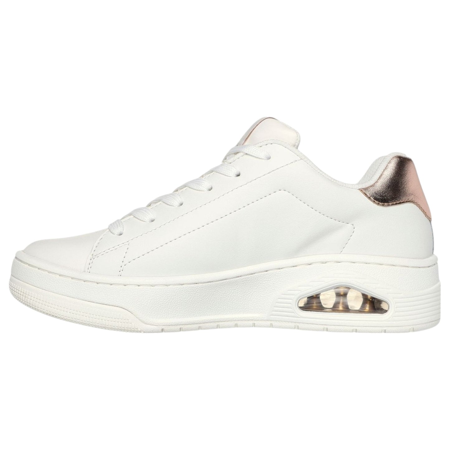 Womens Skechers Uno Court - Courted Air Shoes White