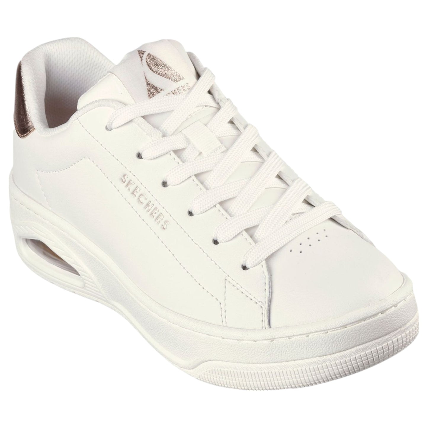 Womens Skechers Uno Court - Courted Air Shoes White