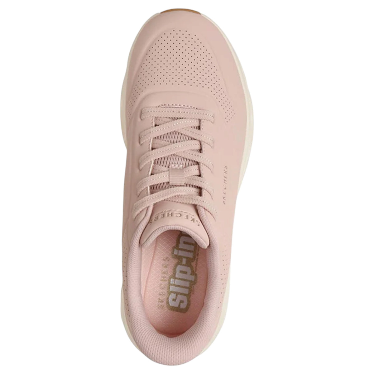 Womens Skechers Uno Glide-Step - Glide On Air Shoes Blush
