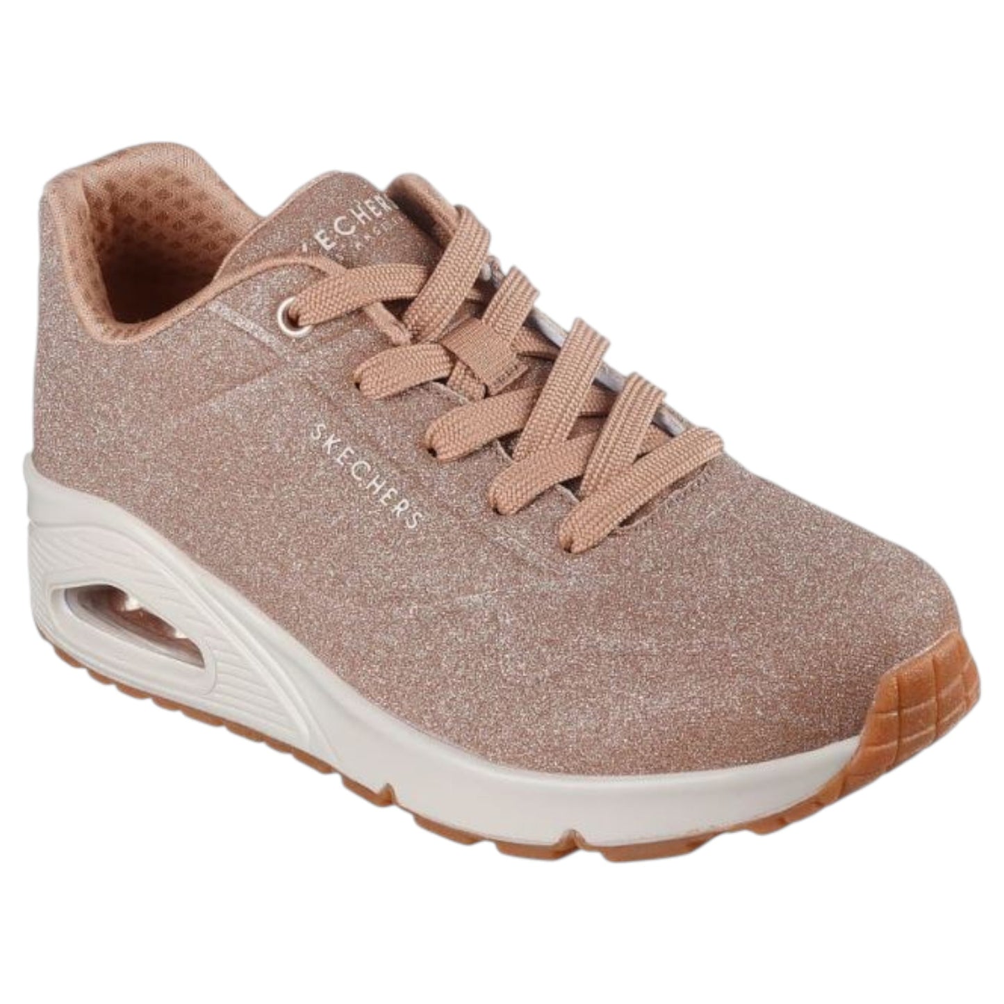 Womens Skechers Uno - Glitter Bomb Athletic Shoes Rose Gold