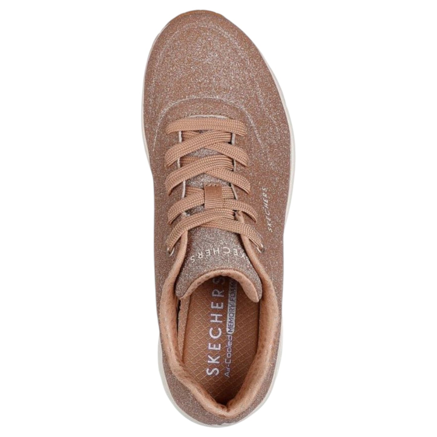 Womens Skechers Uno - Glitter Bomb Athletic Shoes Rose Gold