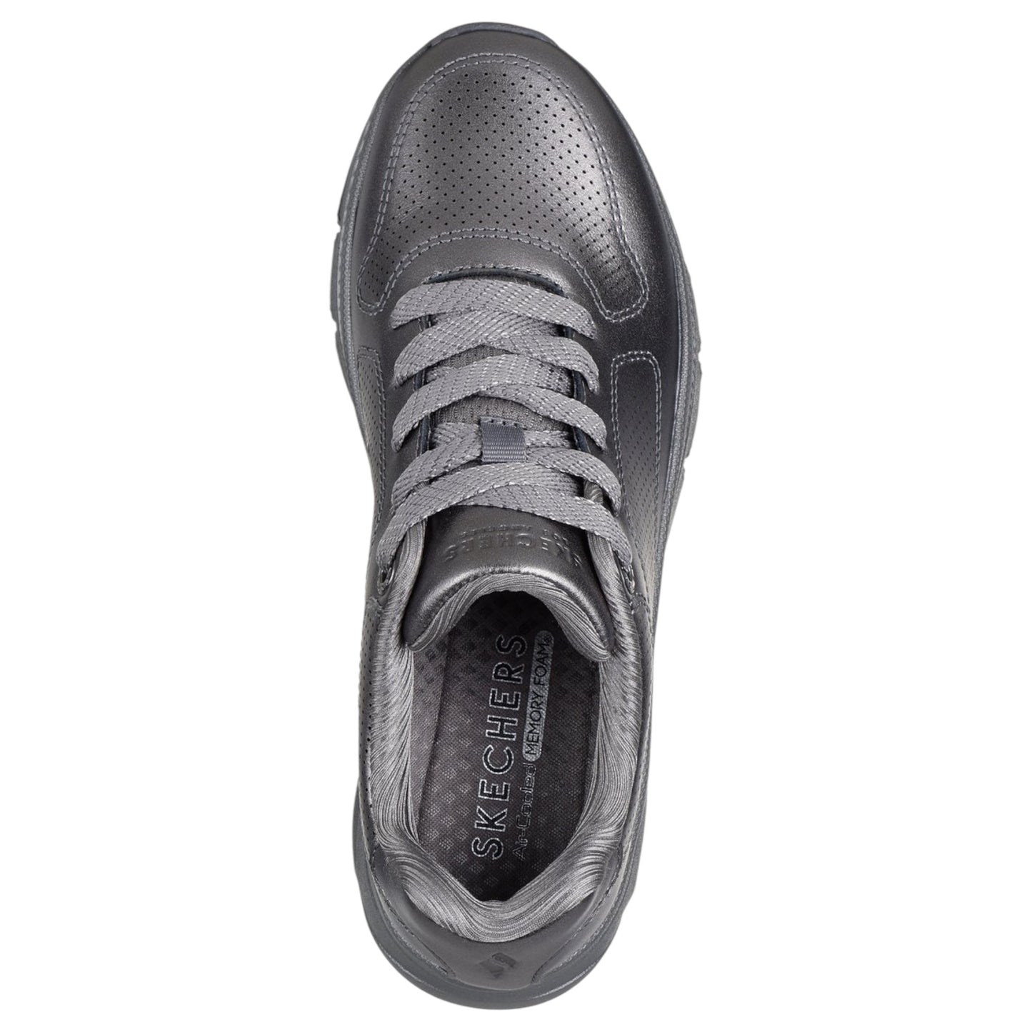 Womens Skechers Uno Icon - Lustrous Air Athletic Shoes Pewter