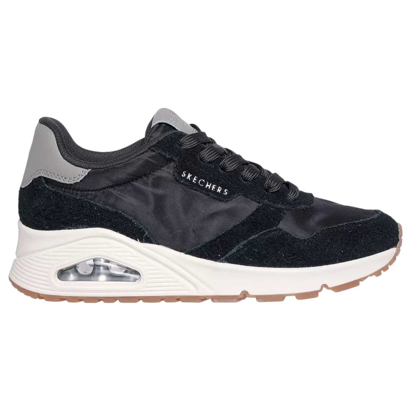 Womens Skechers Uno Vintage Athletic Shoes Black