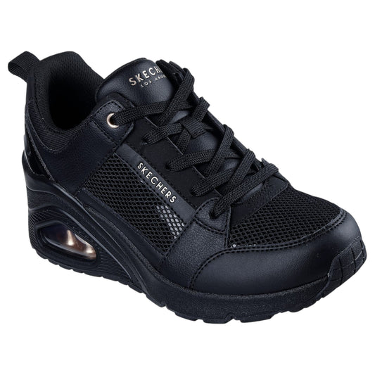 Womens Skechers UNO Wedge - Everything Nice Shoes Pitch Black