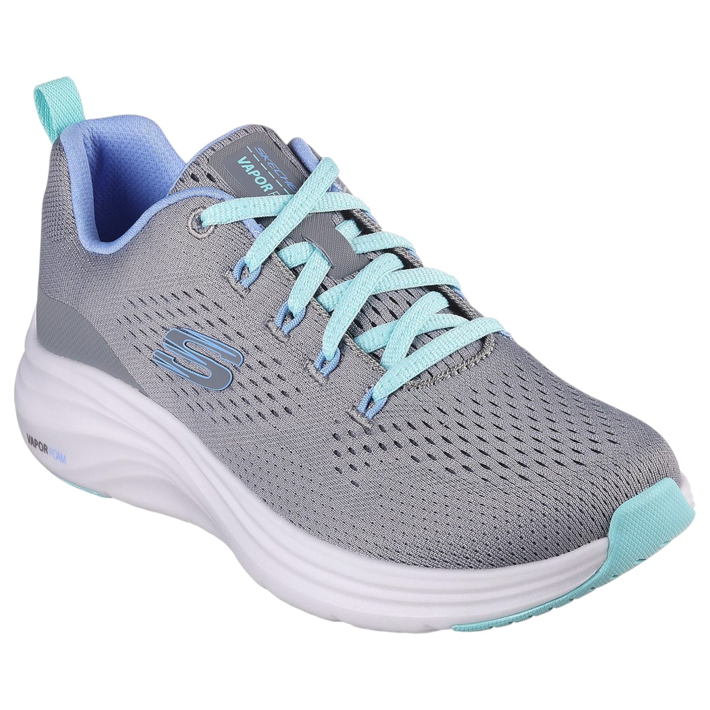 Womens Skechers Vapor Foam - Fresh Trend Shoes Grey/Turquoise