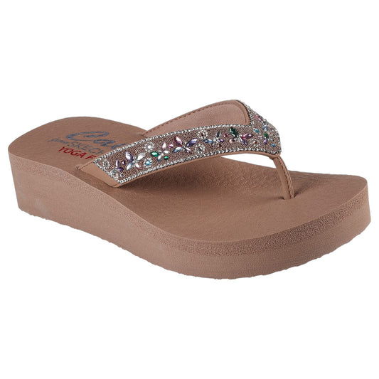 Womens Skechers Vinyasa Butterfly Kiss Sandal Mocha