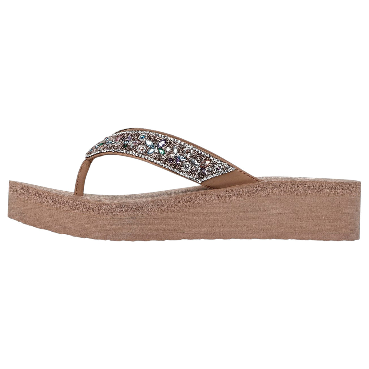 Women Skechers Vinyasa Butterfly Kiss Sandal Mocha