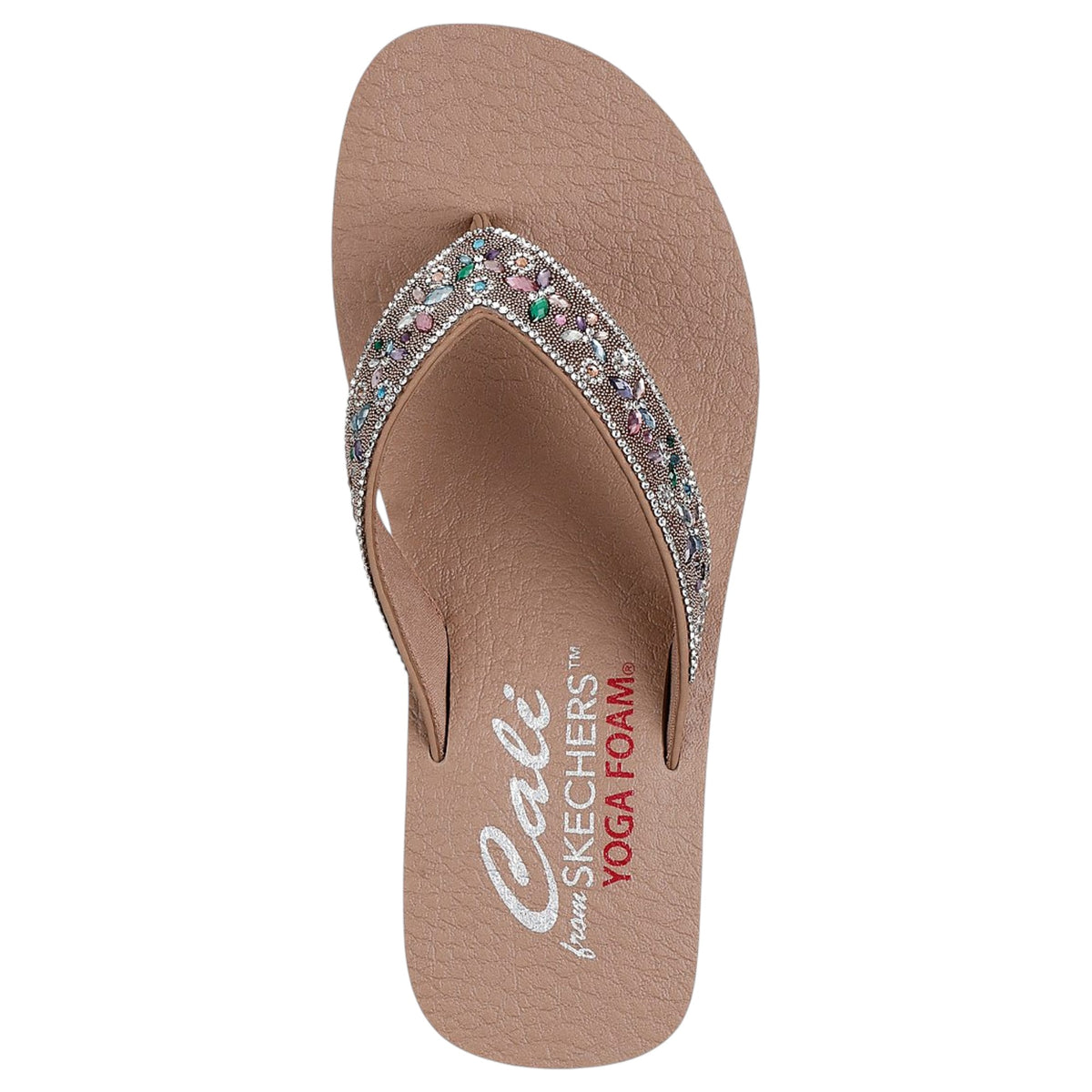 Women Skechers Vinyasa Butterfly Kiss Sandal Mocha