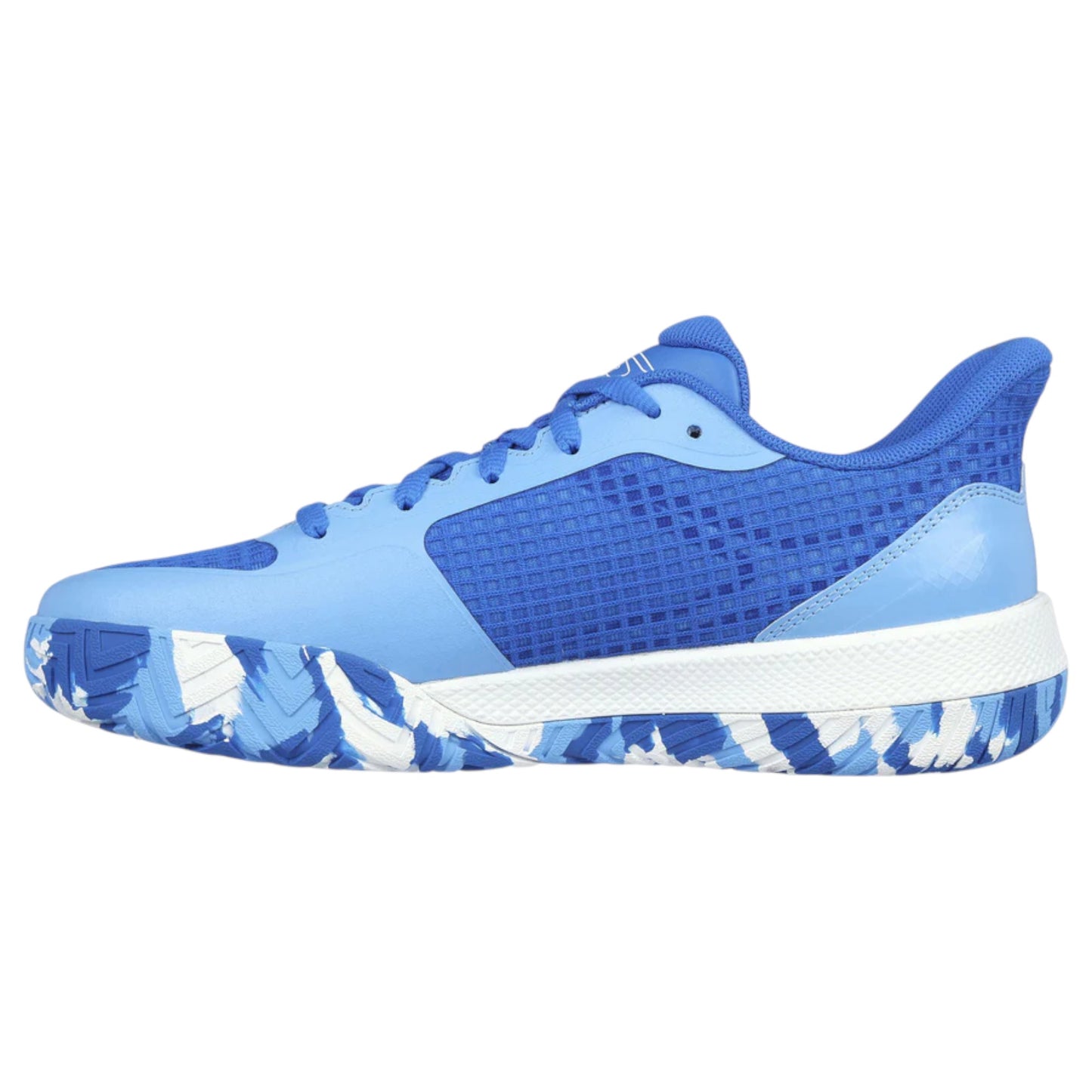 Womens Skechers Viper Court Pro Shoes Blue/White