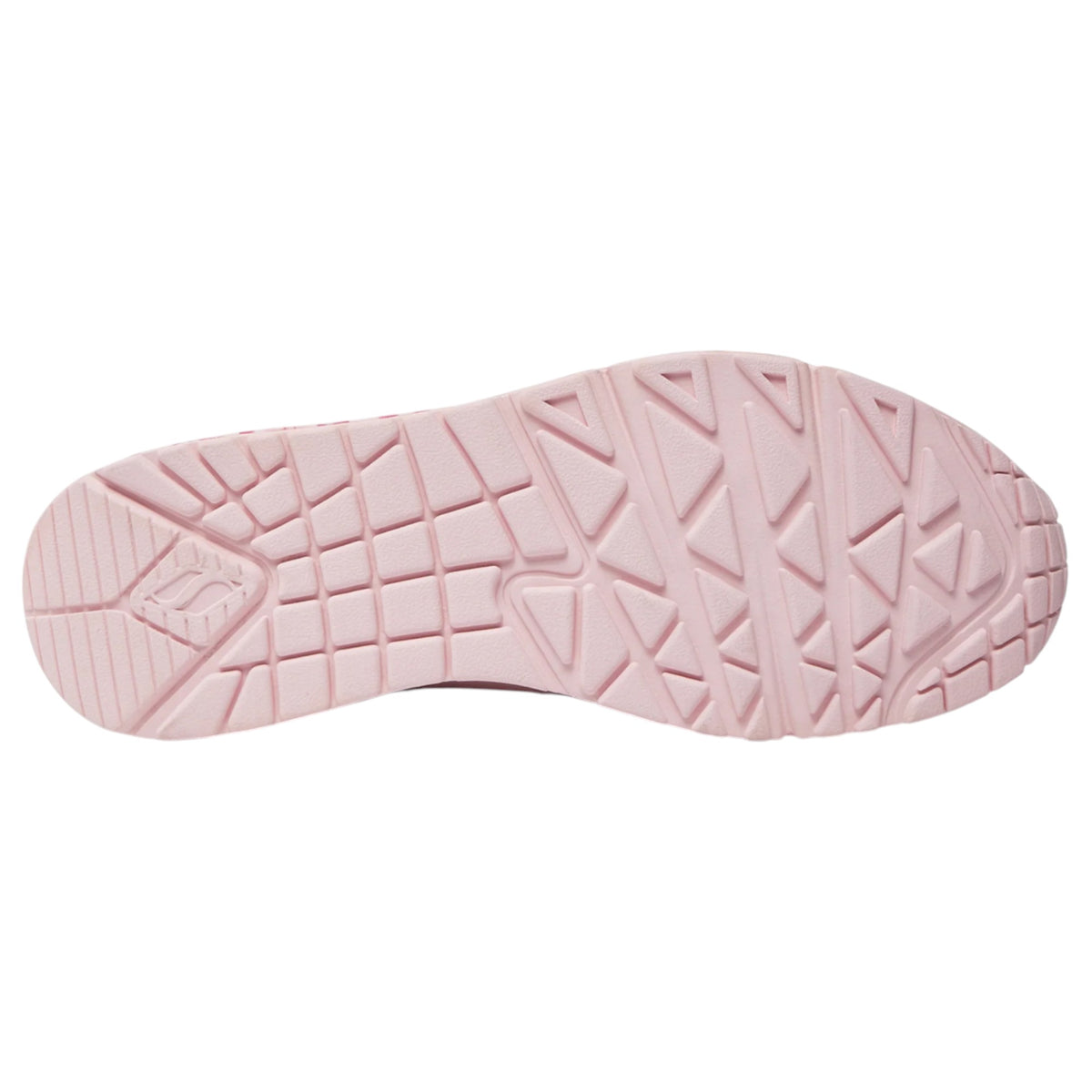 Womens Skechers X Jgoldcrown Uno - Spread The Love Light Pink Athletic Shoes