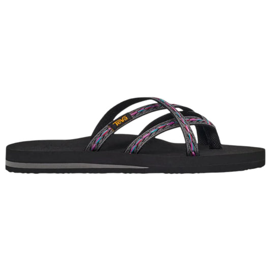 Womens Teva Olowahu Thongs Black Felicitas