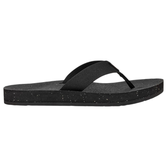 Womens Teva Reflip Thongs Black/Black