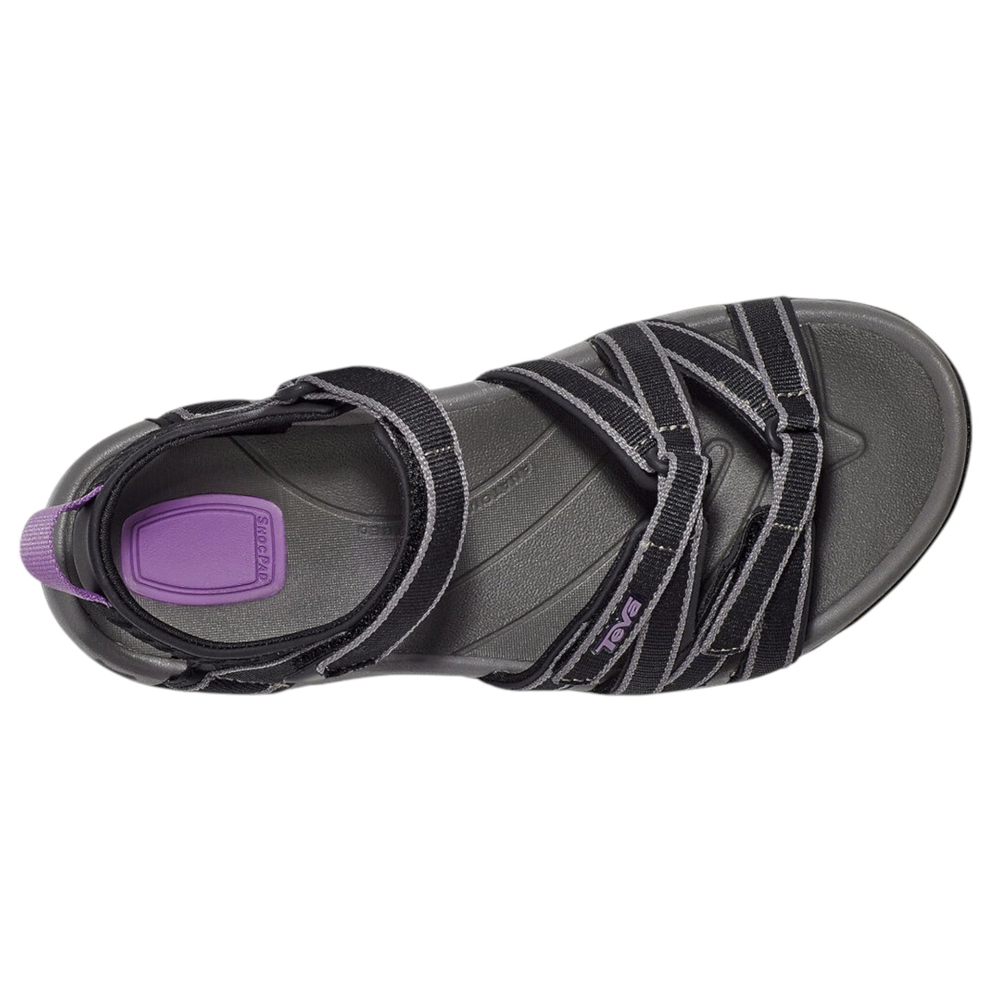 Womens Teva Tirra Sandals Black/Grey